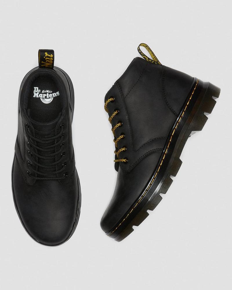 Men's Dr Martens Bonny Leather Ankle Boots Black | AU 435ZUT